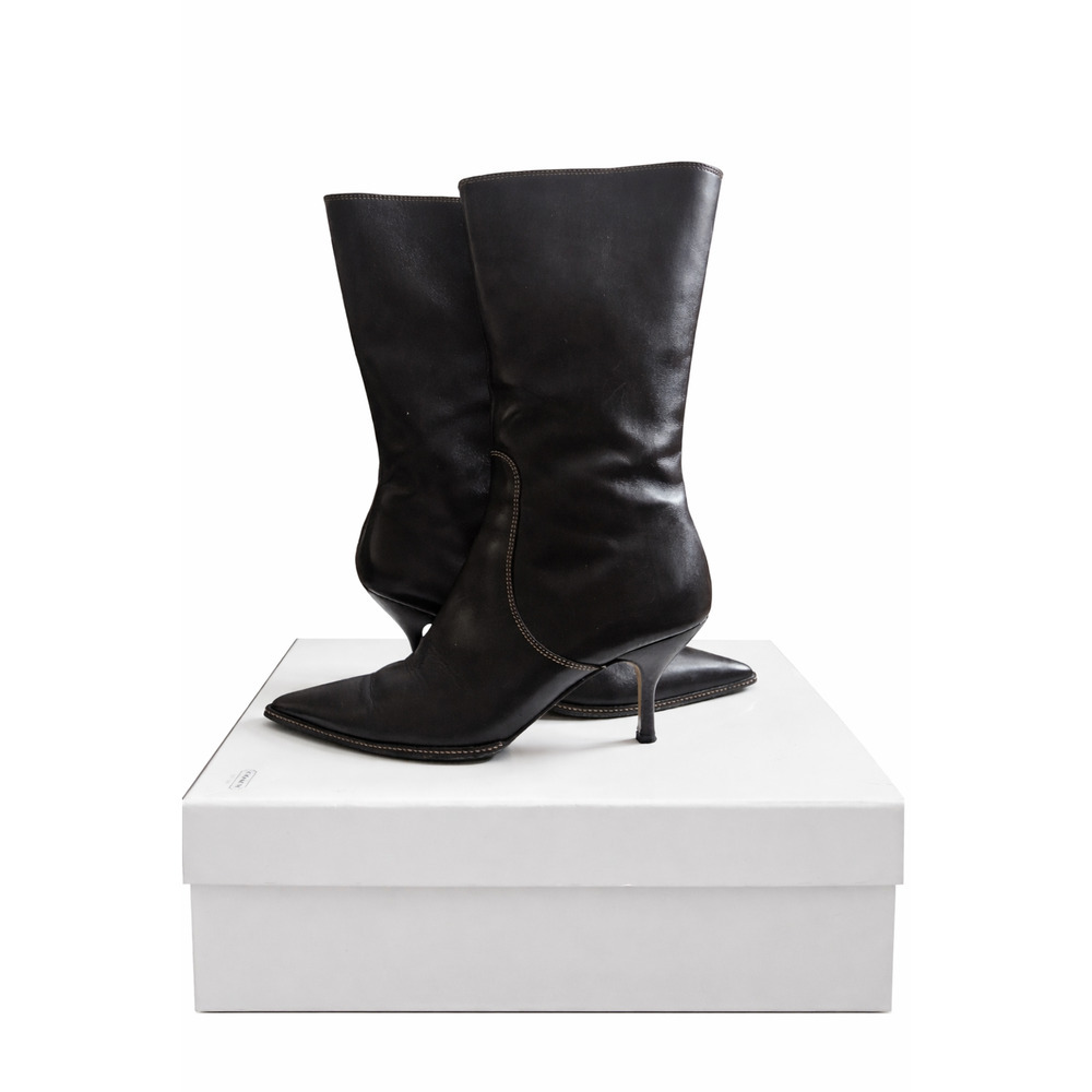 Women's Coach Sammi Calf Leather Boots 9.5 Medium width